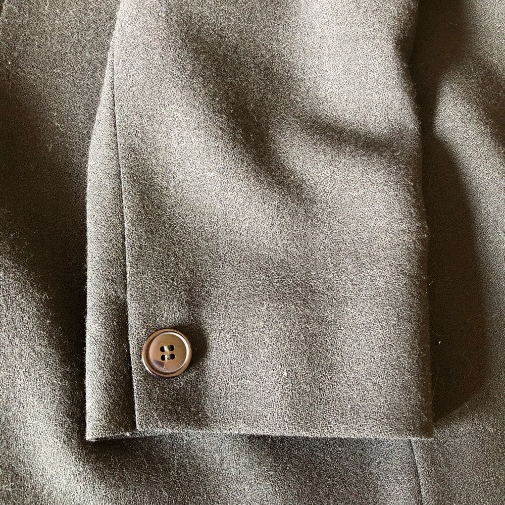 Vintage Navy Blue 100% Wool Blazer Jones New York - Picture 7 of 10
